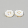 Natural 4-Hole Freshwater Shell Buttons BUTT-T011-01C-3
