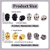 40Pcs 4 Styles Alloy Bead Cone FIND-NB0006-51-2
