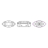 Preciosa® MAXIMA Crystal Sew-On Cups X-PRC-SE10-00030-235-G-5