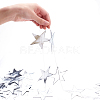   Hanging Paper Star AJEW-PH0017-15-3