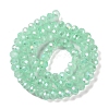 Baking Electroplate Glass Beads Strands X1-DGLA-A039-J6MM-B07-2