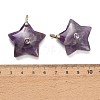 Natural Amethyst Pendants G-Z157-01G-A02-3