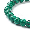 Synthetic Malachite Beaded Stretch Bracelets BJEW-D446-B-16-3