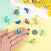 10Pcs 5 Colors Handmade Lampwork Enamel Beads LAMP-TA0002-48A-6