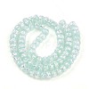 Luminous Handmade Silver Foil Glass Beads Strands FOIL-N029-02B-05-3