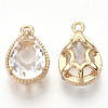 Transparent Glass Pendants X-GLAA-R212-11D-2