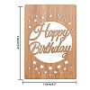 Bamboo Greeting Card & Paper Envelope with Bowknot AJEW-WH0202-005-4
