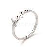 Non-Tarnish 304 Stainless Steel Word Hope Adjustable Ring LS-RJEW-L107-027P-1