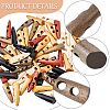 70Pcs 7 Colors 2-Hole Wood Buttons BUTT-GF0004-20-6
