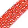 Electroplate Glass Beads Strands EGLA-A044-P2mm-B03-1