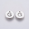 Non-Tarnish 304 Stainless Steel Charms STAS-P212-15P-07-1