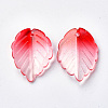 Transparent Spray Painted Glass Pendants X-GLAA-S054-006B-03-2