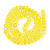 Electroplate Glass Beads Strands EGLA-A034-T6mm-L28-3