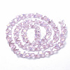 Electroplate Glass Beads EGLA-Q091-14mm-B17-2