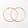 Ion Plating(IP) 304 Stainless Steel Hoop Earrings LS-EJEW-N0016-11G-L-1