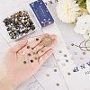 500Pcs 5 Style 2-Hole Opaque/Electroplate Glass Seed Beads SEED-SC0001-11-3
