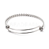 Non-Tarnish 304 Stainless Steel Expandable Bangle for Girl Women BJEW-C003-02P-1
