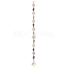 Chakra Natural & Synthetic Gemstone Chip Hanging Suncatchers HJEW-JM02361-1