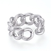 Brass Cuff Rings RJEW-K232-19P-3