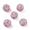 Round Resin Rhinestone Beads OACR-Z035-02A-1