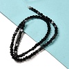 Natural Black Onyx(Dyed & Heated) Beads Strands G-G085-B44-01-2