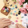 40Pcs 10 Colors Velvet with Resin Rhinestone Cabochons FIND-CA0011-27-3