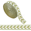 12M Polyester Jacquard Leaf Ribbon OCOR-OC0001-46D-1