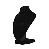 MDF Covered with Velveteen Bust Shaped Necklace Display Stands ODIS-S015-01A-2