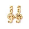 Brass Micro Pave Cubic Zirconia Pendants KK-K382-57G-1