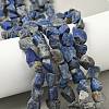 Raw Rough Natural Lapis Lazuli Beads Strands G-M453-D06-1