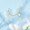 Unicraftale 304 Stainless Steel Tiny Cross Charms STAS-UN0052-53-5