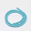Faceted Rondelle Glass Beads Strands X-GLAA-I033-3mm-11-2