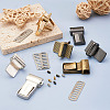 Givenny-EU 8 Sets 4 Colors Zinc Alloy Bag Twist Lock Clasps FIND-GN0001-12-10