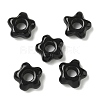 Natural Black Obsidian European Beads G-C252-02A-1