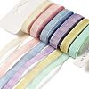 Polyester and Nylon Striped Ribbon Sets DIY-Z029-01S-1