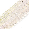Transparent Painted Glass Beads Strands DGLA-A034-T6mm-A25-2