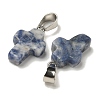 Natural Blue Spot Jasper Pendants G-Z067-04P-08-3