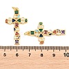 Easter Brass Micro Pave Colorful Cubic Zirconia Pendants ZIRC-F148-14E-G-3