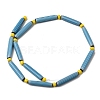Handmade Lampwork Chevron Beads LAMP-Z019-01-09-2