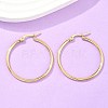 Ion Plating(IP) 304 Stainless Steel Hoop Earrings X-EJEW-N0016-11G-E-4
