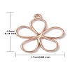 30Pcs 3 Colors Alloy Hollow Pendants FIND-YW0004-51-2
