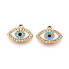 304 Stainless Steel Rhinestone Pendants STAS-N110-53A-G-1