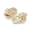 Brass Micro Pave Clear Cubic Zirconia Lobster Claw Clasps KK-M308-17G-2