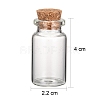 Glass Jar Glass Bottles X4-AJEW-H004-7-1-3