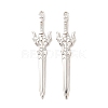 Rack Plating Alloy Big Pendants PALLOY-E025-05P-1