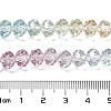 Transparent Painted Glass Beads Strands X1-DGLA-A034-T8mm-A15-3
