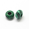 Synthetic Malachite European Large Hole Beads X-G-Q442-06-2