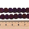 Electroplated Natural Lava Rock Beads Strands G-K388-04A-10-4