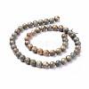 Natural Sandalwood Beads Strands WOOD-F008-02-D-3