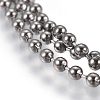 Stainless Steel Ball Chain Necklace Making MAK-L019-01B-B-2